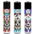 LT-24-MS Clipper Lighters | Large | 48 Count | Mexican Skulls Design