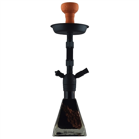 PH-1006-BS 20" Pharaohs Pyramid Hookah | Black Sand