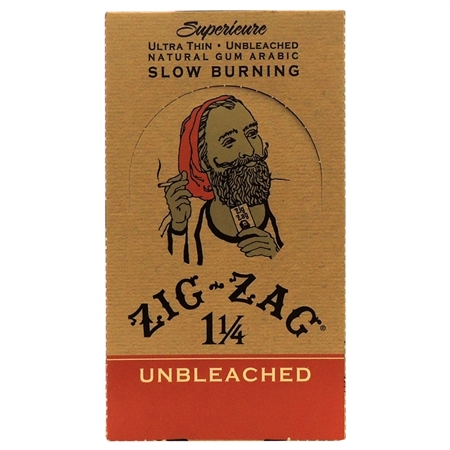 PZZ-21 Zig-Zag Unbleached | 1 1/4 Size | 24 Booklets