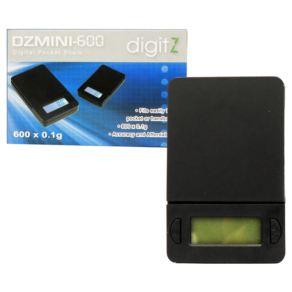 SC-125 digitZ DZ1-600 Pocket Scale | 600 x 0.1g | Black