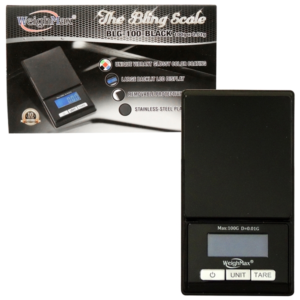 SC-97 WeighMax BLG-1000 | The Bling Scale | Black