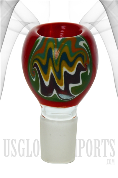 SL-36 Color + Reversal Style Color Design glass bowl. 18/19mm