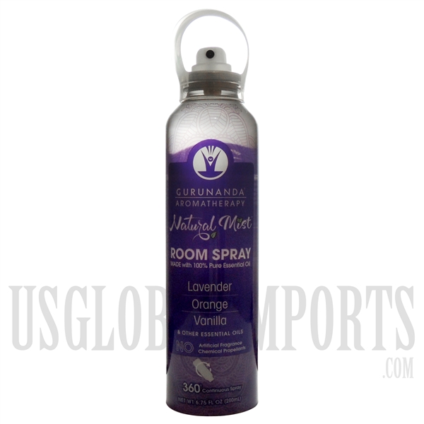 SO-201 Gurunanda Aromatherapy Natural Mist | Room Spray | Lavender Orange Vanilla
