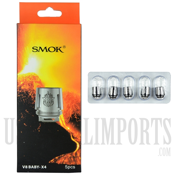 VPEN-696 SMOK V8 Baby-X4 Replacement Coils. 5 Pieces
