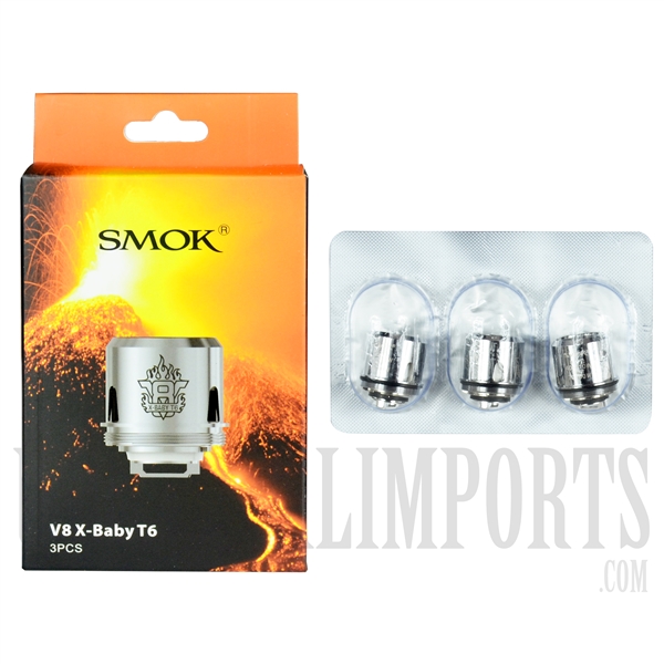VPEN-702 SMOK V8 X-Baby T6 Replacement Coils 3 Pieces