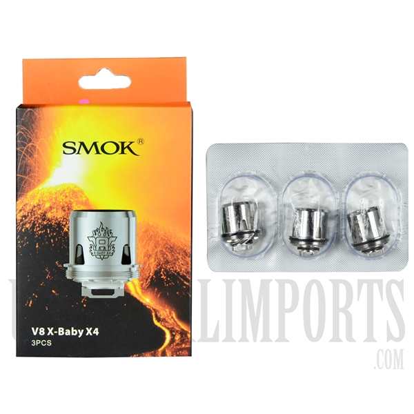 VPEN-703 SMOK V8 X-Baby X4 Replacement Coils. 3 Pieces