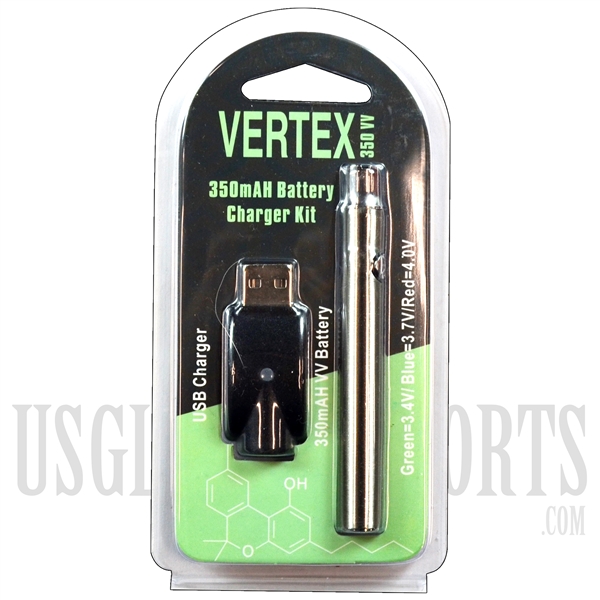 VPEN-716GM VERTEX 3.5" 350 mAH Battery Charger Kit - Gun Metal