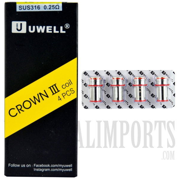 VPEN-729 UWELL Crown III Coils 0.25. 4 Pieces