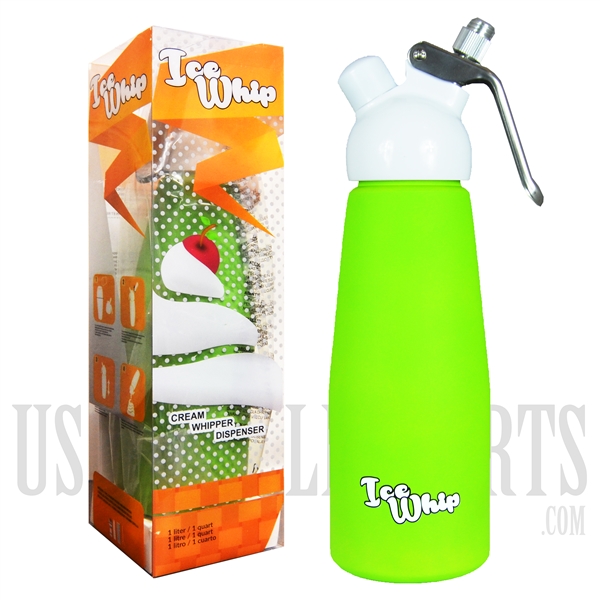 WI-07 Ice Whip Cream Dispenser. One Liter. Green