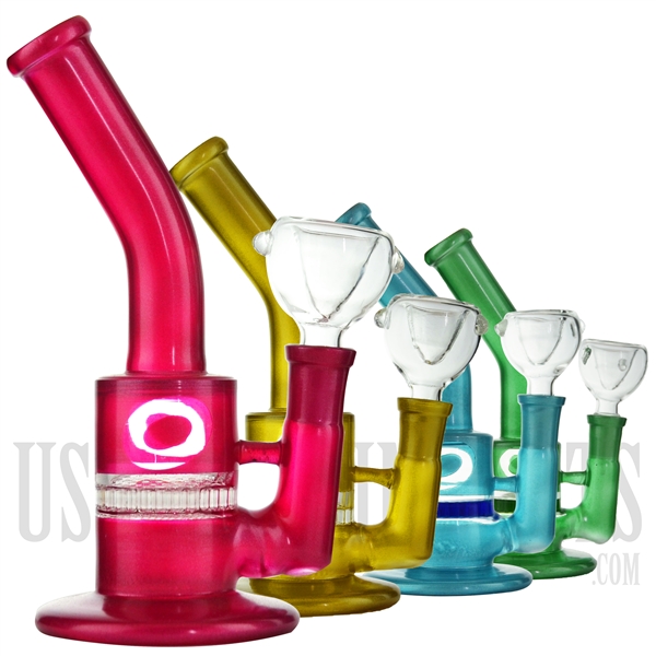 WP-1709 7" Water Pipe + Honeycomb + Bent Neck + Color