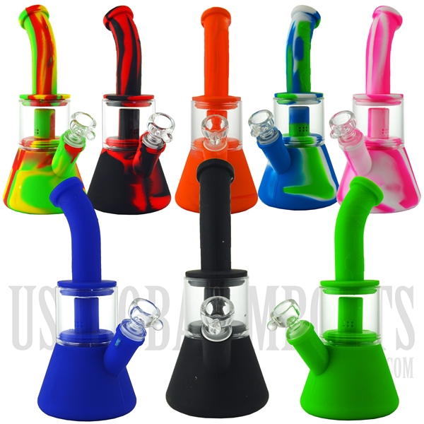 WP-1792 9" Glabea Waxmaid Cilicone Water Pipe