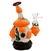 WP-508-O 7" Mushroom Home Water Hand Pipe + Stemless + Dome Perc | Orange White