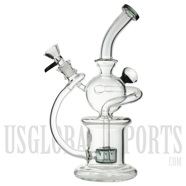 WP-6132 10" Water Pipe + Stemless + Showerhead + Recycler + Bent Neck + Color