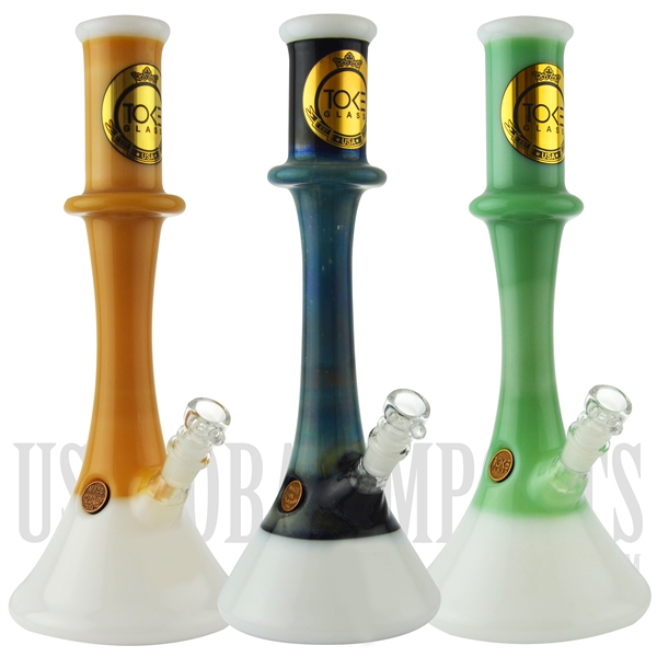 WP-TK127 15.5" Water Pipe + Color Throughout + TOKE GLASS