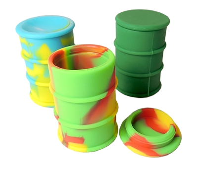 WXC-10 Barrel Silicone Wax Container | Colors Comes Assorted