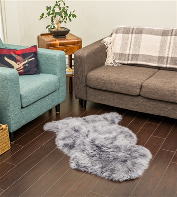 NZ Sheepskin Rug | Grey Single Sheepskin