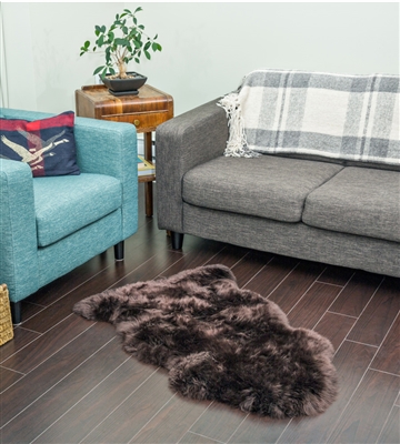 NZ Sheepskin Rug | Brown Single Sheepskin