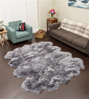 Grey NZ Shearling Rug