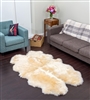 Champagne quad nz sheepskin rug