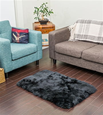 NZ Sheepskin Rug | Black 2x3ft Sheepskin