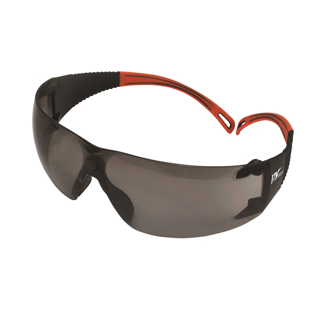 ProVision Flexiwrap Eyewear Black Frame, Orange Tips, Grey Lens, 3609OG