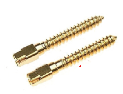 3D Screw Gold Plated Post 12/PK.