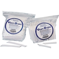 Vent-O-Vac Disposable Oral Evacuator Tips 5" Long, Vented Ends, 100/Bag, 078110