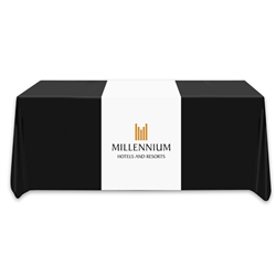 Millennium Hotel & Resorts table runner. 24" x 72".