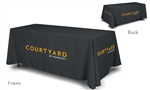Marriott branded table covers