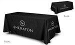 Custom logoed table cover, 6'