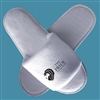 Branded open-toe hotel slipper  - white