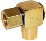 90 DEGREE BRASS SWIVEL 1/2â€ FPT X 1/2â€ FPT