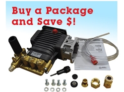 AR RSV3G30D-F25EZ Triplex Pressure Washer Pump Package