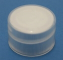 Cap - Plastic - Ribbed - Natural - 20/410