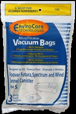 Hoover Bag Paper S Micro Filter 3 Pack Envirocare