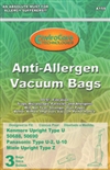 Kenmore Panasonic Bag 5068 U10 Allergen 3 pack