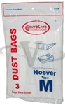 Hoover Bag Paper Type M Canister Dimension 3 Pack