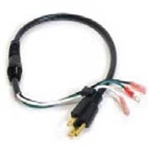 Sandia 10-0026-A Complete 17" Powercord - Raven (Pigtail, Strain Relief, Nut & Wire Connectors)