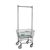 R&B Wire Antimicrobial Laundry Cart w/ Double Pole Rack # 100E58/ANTI