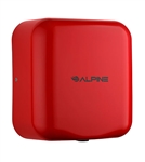Alpine 400-10-RED 110V Hemlock High Speed 10 second Automatic Sensor Commercial Hand Dryer, Surface Mount-Red