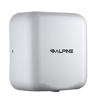 Alpine 400-10-WHI 110V Hemlock High Speed 10 second Automatic Sensor Commercial Hand Dryer, Surface Mount-White