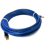 1/4 Blue smooth 3,000 psi solution hose w/ MP-04-04's and bend restrictor sleeves, 25'