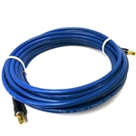 1/4 Blue smooth 3,000 psi solution hose w/ MP-04-04's and bend restrictor sleeves, 50'