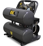 BE Pressure 4 Gallon Twin Tank Oiless Compressor  # AC104