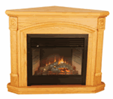 corner electric fireplace heater, the kensington corner electric fireplace heater