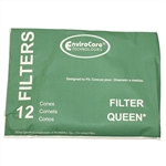 FilterQueen Repl. Paper Cone Filter (12 Pk), #200