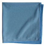 Smooth Microfiber Glass Cleaning Cloths, Blue, 16x16, Pack of 12 (.74 EA)