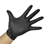 ERC BLACK NITRILE GLOVES POWDER FREE 7 MIL CASE OF 1000, SIZE SMALL, GN6PFBLKS