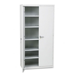 HON Assembled High Storage Cabinet, 5 Adjustable Shelve