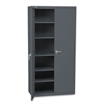 HON Assembled High Storage Cabinet, 5 Adjustable Shelve